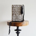 1点限定！ イタリア製　チュール刺繍 ２ｗayスマホポーチ　ベージュブラック　スマホショルダー　