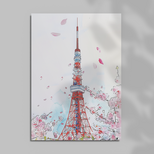 日本絶景ポストカード|東京タワー(東京都)|日本製|飾り・贈り物・日記・インテリア