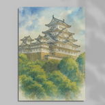 日本絶景ポストカード|姫路城(兵庫県)|日本製|飾り・贈り物・日記・インテリア