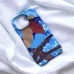 光の風に羽をあずけて|ライラックニシブッポウソウ・シャルメナの背面iPhoneケース