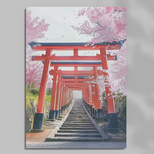 日本絶景ポストカード|伏見稲荷大社(京都府)|日本製|飾り・贈り物・日記・インテリア