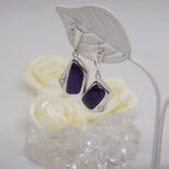 スギライトのシルバーピアス