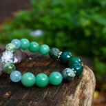 アベンチュリン、セラフィナイト、ダイオプサイド　癒しを与えつつ、集中力、直感力、知恵と叡智、理性を高める