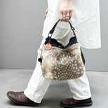 BALON　mini：ブラック×バンビDB（CORDURA　撥水加工ナイロン素材×フェイクファーバッグ）