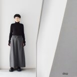 マチありスカート：グレー［SK59LSGY］