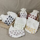 ぷっくり水玉の巾着【商品番号：2508】