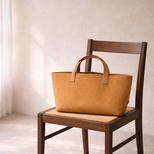本革 レザートート スモールフィールドバッグ ライトキャメル 牛革 トートバッグ 軽量 シンプル ユニセックス