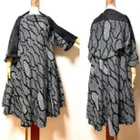 絞りのアンサンブルワンピース　着物リメイク