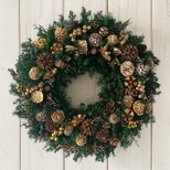 クリスマスリースJ(27cm)