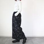 50%off●紬のワイドパンツ（琉球絣・M）