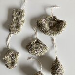 クリスマスオーナメント*ソックス•ミトン•バスケット•ボール•ドロップ•ヤドリギ*６piece*カモフラージュ