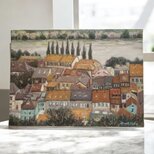 ハイデルベルク(油絵Ｆ４号、ドイツ、ハイデルベルク、原画)