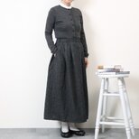 #524タックギャザースカート(ウールエターミン)