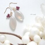 14kgf 霧森の紅実ピアス 【GO-606P】