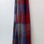 手織りカシミヤマフラー/暖色系A　2502001