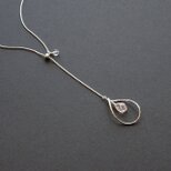 マダガスカルローズクォーツのロングY字ネックレス《N-303》