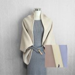 2点セット◇ふんわりあったか羽織り＆マフラーセット◇4色