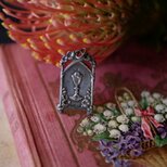 フレンチシルバー　ペンダント　ヴィンテージアクセサリー　フランスアンティーク