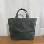 トートバッグＬ深型✴︎パラフィン生地✴︎5ポケット✴︎A4ファイルケース収納✴︎オリーブ