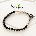 オニキスとグレーオニキスのブレスレット