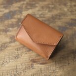 tri fold wallet【NEBRASKA】cognac