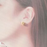 ホースシューのイヤリング (ピアス) / ゴールド