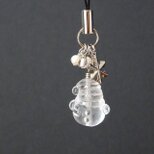 雪だるま水晶のストラップ《MA-117》