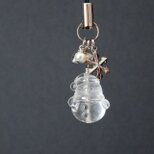雪だるま水晶のストラップ《MA-117》