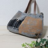 ふっくらイタリア製ウール混トートバッグ