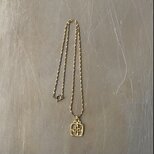 Vintage 70s-80s USA botanical flower design necklace