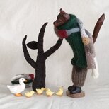 冬のあいさつ　Guardian dog