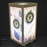 ◆『五瓜に橘』家紋の宿り木／至福の灯かり・心温まるひと時／25-52／LED･桧枠造・ラミネート加工・軽量／