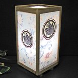 ◆『丸に揚羽蝶』家紋の宿り木／至福の灯かり・心温まるひと時／25-60／LED･桧枠造・ラミネート加工・軽量／