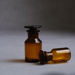 デンマーク製 / ヴィンテージ薬瓶 / 2本セット / アンバー