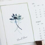 2026年カレンダー ボタニカルモノプリント