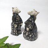 Horse　couple　Ａ　【掻き落とし】