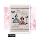 クロスステッチキット♥桃の節句　ひな祭りのフレーム♥No.810