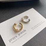 片耳アコヤパール4.5～5ｍｍイヤーカフウェアリングSimple earrings　16ｍｍｓ
