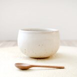 赤陶土と白マット釉のお湯のみ ＊ ２