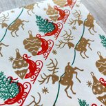 U.S.A. ヴィンテージ包装紙【そりをひくトナカイ】DA-WP101