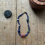 ＊古のブレス。@ベネチアのちぃさな角型アイビーズ＋ジャワシードビーズ＋古いビーズいろいろ＋真鍮の14角形