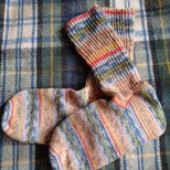 手編みハイソックス