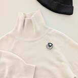 monolog ohanaブローチtypeB BLACK