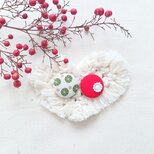 ★くるみボタンブローチ★