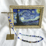 【身にまとう美術館】星月夜・ネックレス -Van Gogh's Starry Night-