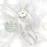 アリコーン　ペガサス　ユニコーン　馬　白馬　干支　午年　全身可動　羊毛フェルト　アートドール