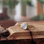 ホワイトスターサファイアリング【K18】