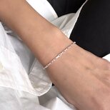 silver925 Clear box chain ブレスレット　サイズオーダー