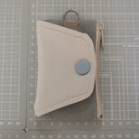 One Hand Key Card Case【Basic】　右利き用　グレー×ベージュ