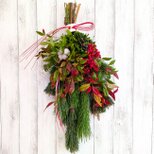 寿松とお多福南天の正月飾り